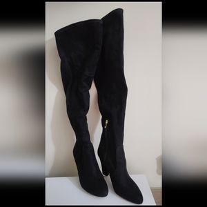 Ivanka Trump Faux Suede OTK Boots